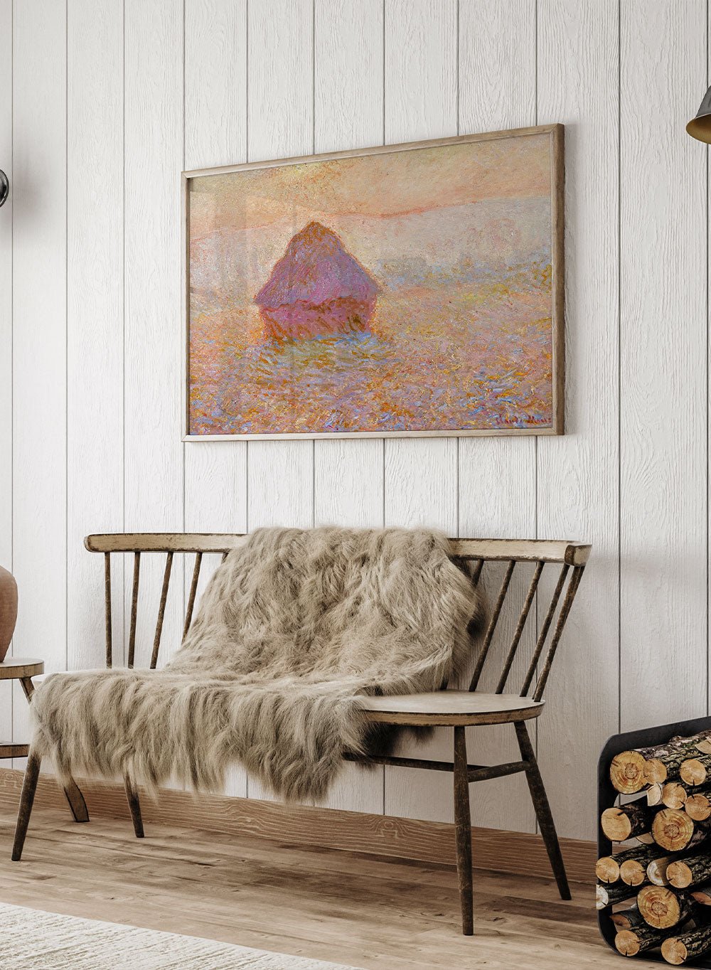 Claude Monet Grainstack, Sun in the Mist 1891 Art Print_Sugar & Canvas