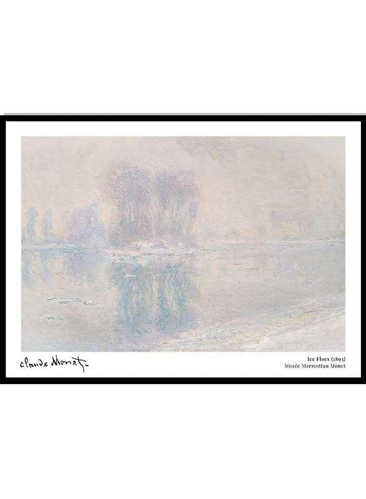 Claude Monet Ice Floes 1893 Art Print_Sugar & Canvas