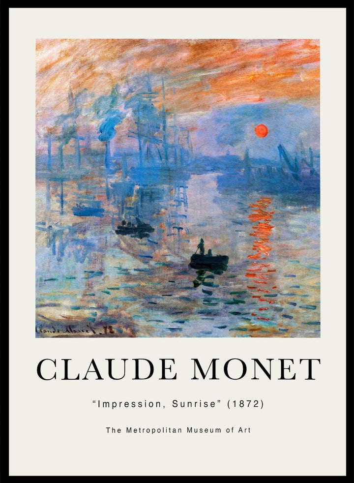 Claude Monet Impression, Sunrise Art Print_Sugar & Canvas