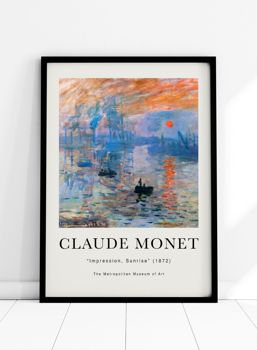 Claude Monet Impression, Sunrise Art Print_Sugar & Canvas