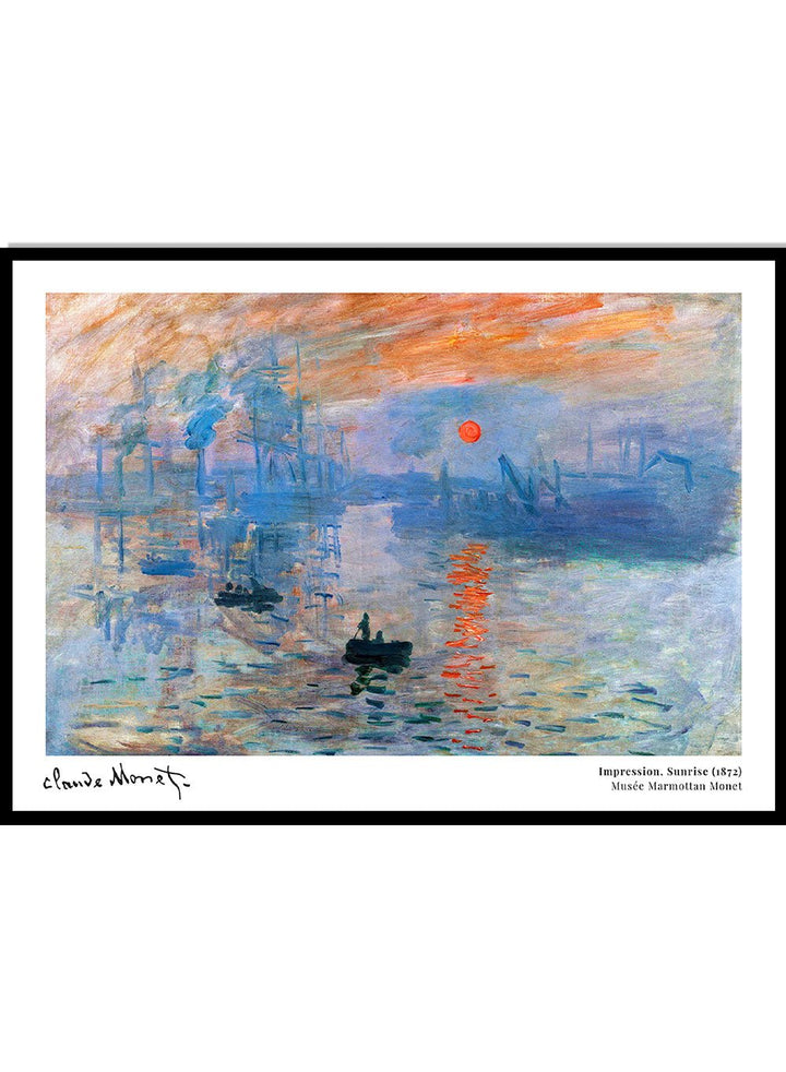 Claude Monet Impression, Sunrise Art Print_Sugar & Canvas