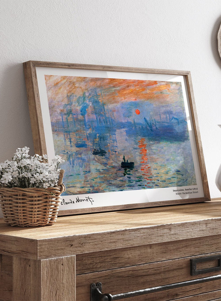 Claude Monet Impression, Sunrise Art Print_Sugar & Canvas