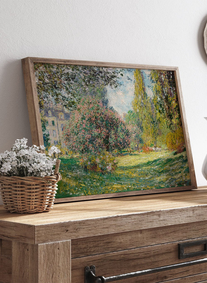 Claude Monet Landscape: The Parc Monceau Art Print_Sugar & Canvas