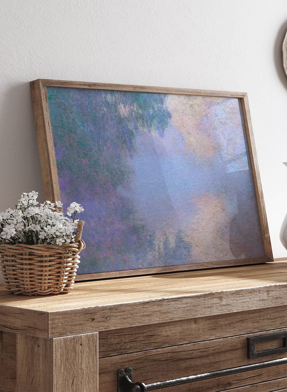 Claude Monet Morning on the Seine near Giverny Art Print_Sugar & Canvas