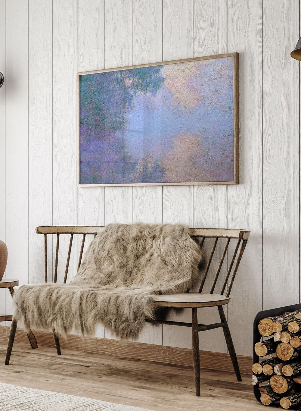 Claude Monet Morning on the Seine near Giverny Art Print_Sugar & Canvas