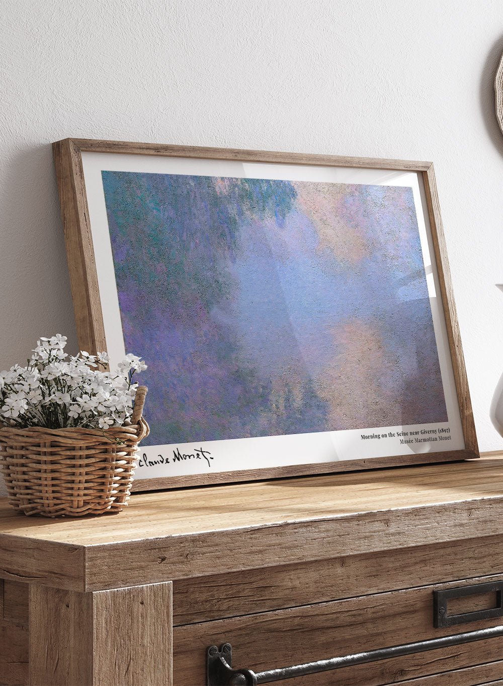 Claude Monet Morning on the Seine near Giverny Art Print_Sugar & Canvas