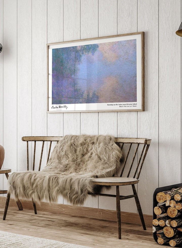 Claude Monet Morning on the Seine near Giverny Art Print_Sugar & Canvas