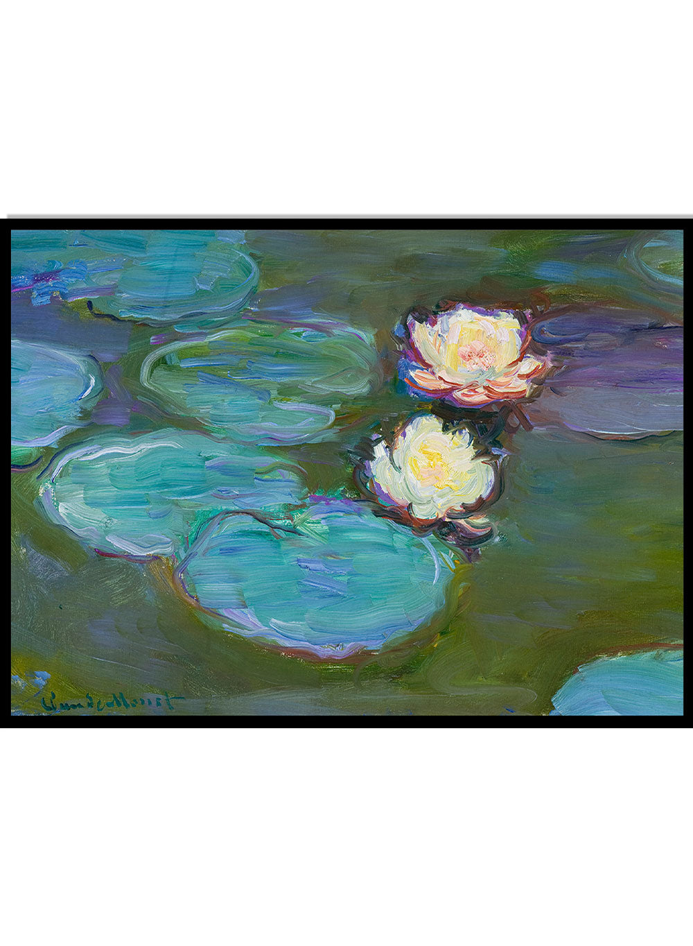 Monet Nympheas Monet Water Lilies Vintage Exhibition Poster Art Print | Claude Monet Print, Monet Poster, Monet Painting, Famous Art
