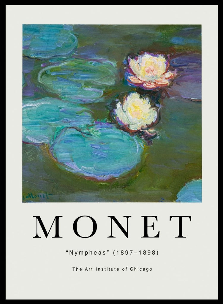 Claude Monet Nympheas 1897 Vintage Poster Art Print – Sugar & Canvas