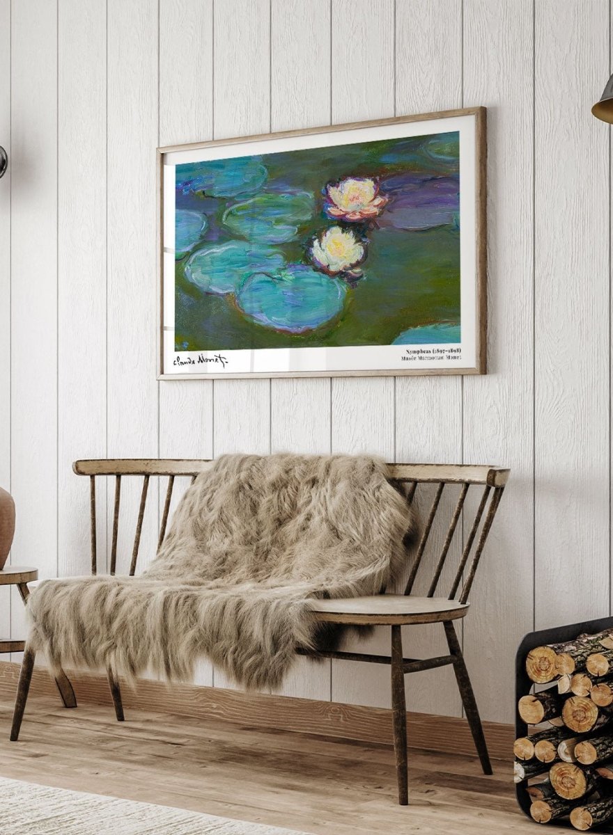 Claude Monet Nympheas 1897 Vintage Poster Art Print – Sugar & Canvas