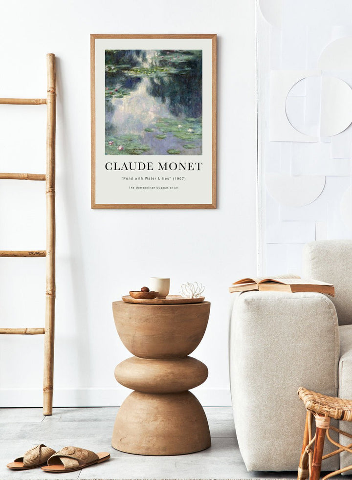 Claude Monet Pond with Water Lilies Art Print_Sugar & Canvas