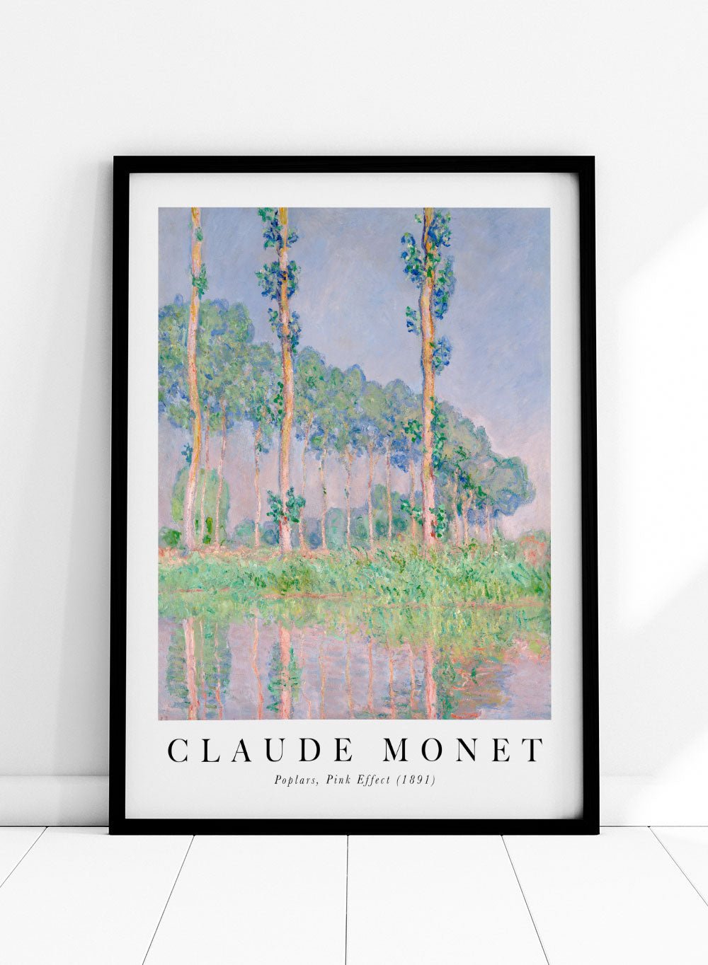 Claude Monet Poplars, Pink Effect 1891 Art Print_Sugar & Canvas