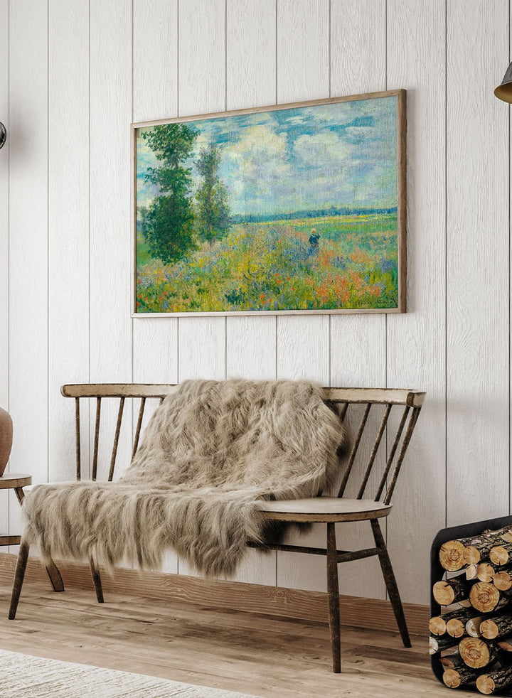 Claude Monet Poppy Fields near Argenteuil 1875 Art Print_Sugar & Canvas