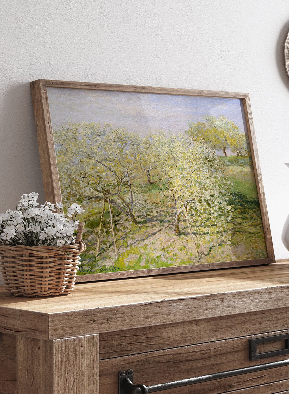 Claude Monet Spring (Fruit Trees in Bloom) Art Print_Sugar & Canvas