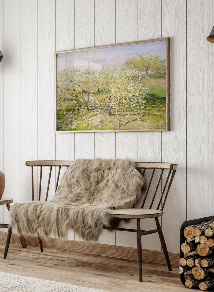Claude Monet Spring (Fruit Trees in Bloom) Art Print_Sugar & Canvas