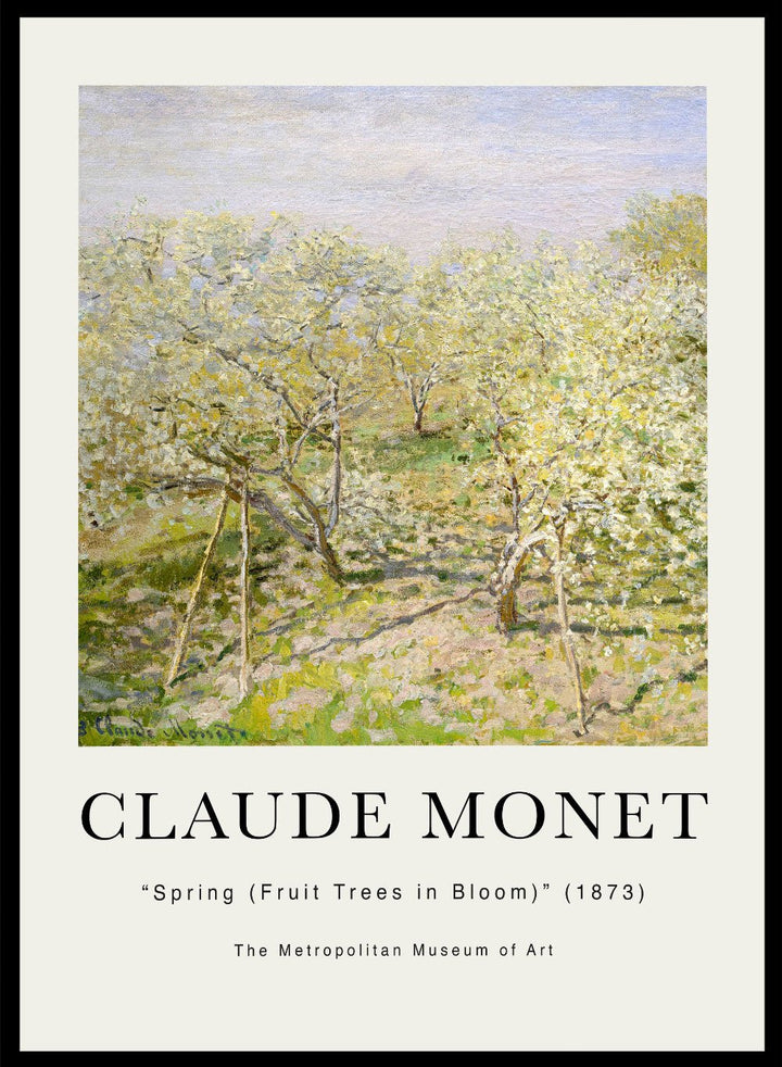 Claude Monet Spring (Fruit Trees in Bloom) Art Print_Sugar & Canvas