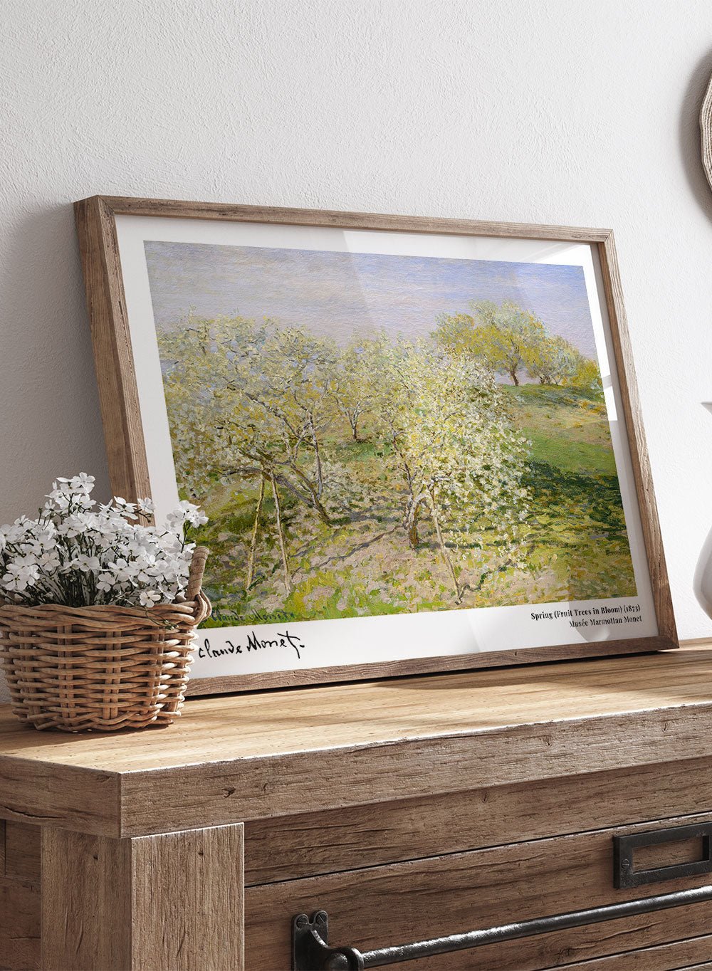 Claude Monet Spring (Fruit Trees in Bloom) Art Print_Sugar & Canvas