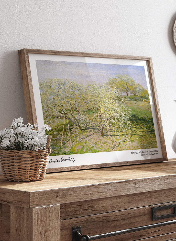Claude Monet Spring (Fruit Trees in Bloom) Art Print_Sugar & Canvas