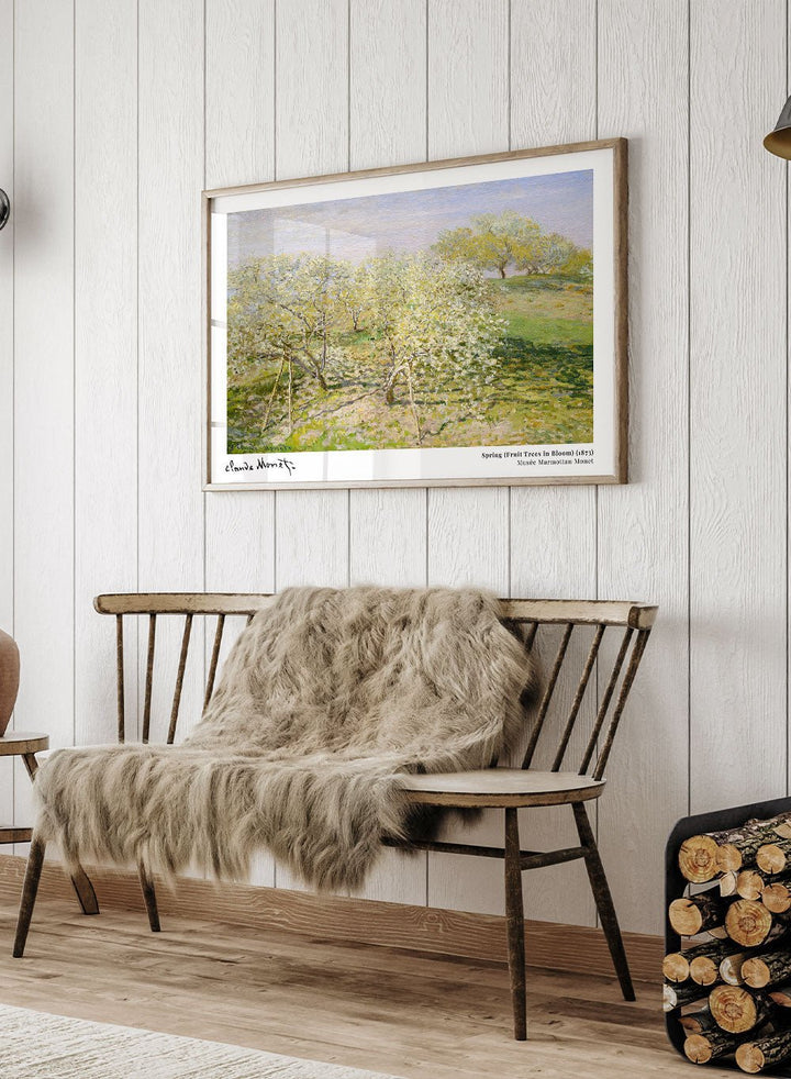 Claude Monet Spring (Fruit Trees in Bloom) Art Print_Sugar & Canvas