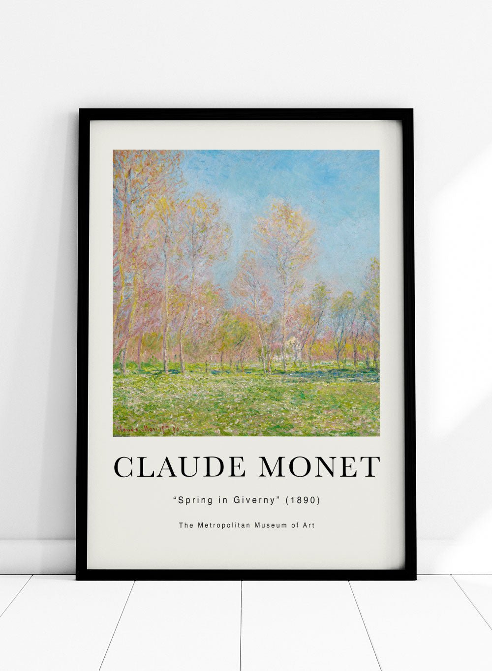 Claude Monet Spring in Giverny 1890 Art Print_Sugar & Canvas