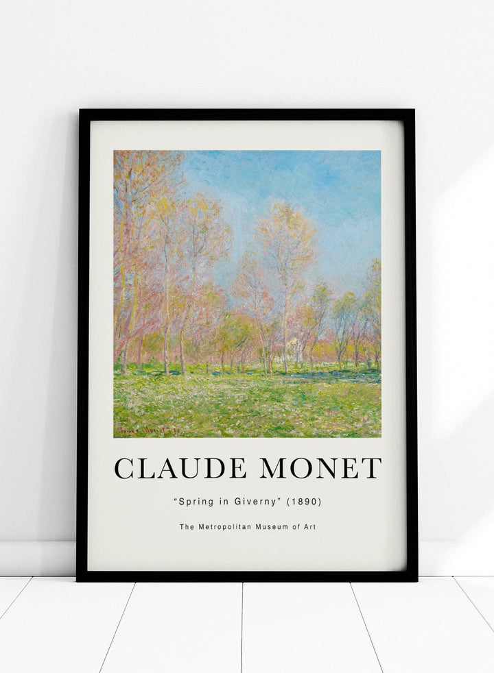 Claude Monet Spring in Giverny 1890 Art Print_Sugar & Canvas