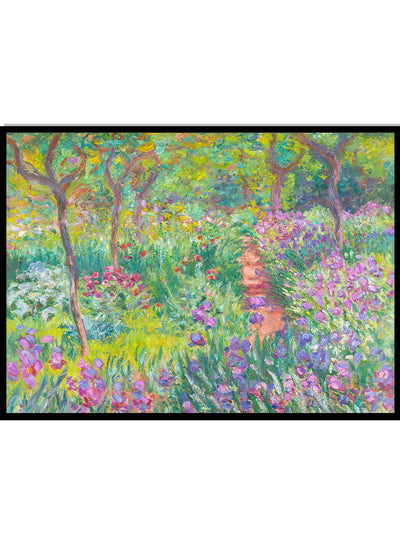 Monet The Artist’s Garden in Giverny Vintage Exhibition Poster Art Print | Claude Monet Print, Monet Poster, Monet Painting, Famous Art