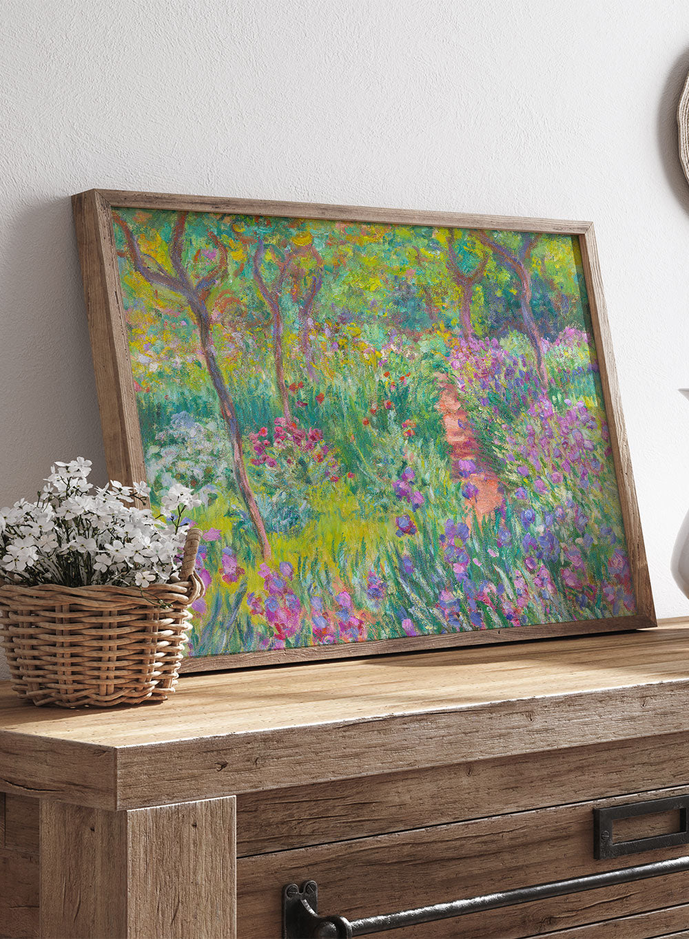 Monet The Artist’s Garden in Giverny Vintage Exhibition Poster Art Print | Claude Monet Print, Monet Poster, Monet Painting, Famous Art