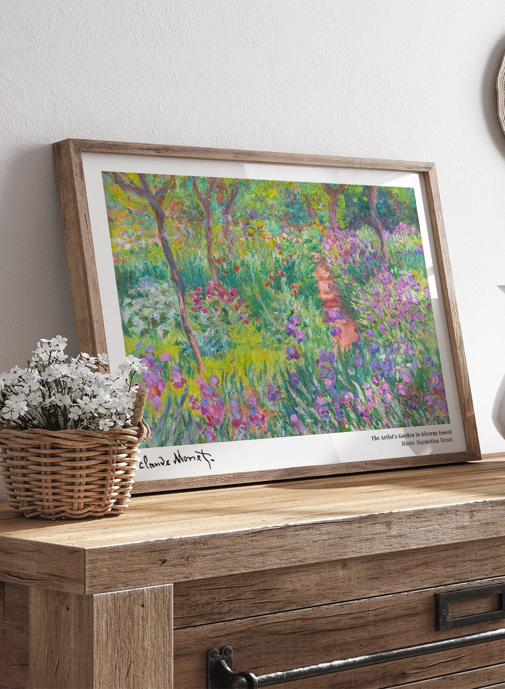 Claude Monet The Artist's Garden in Giverny 1900 Vintage Poster