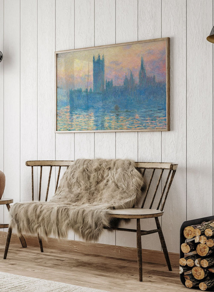 Claude Monet The Houses of Parliament, Sunset Art Print_Sugar & Canvas