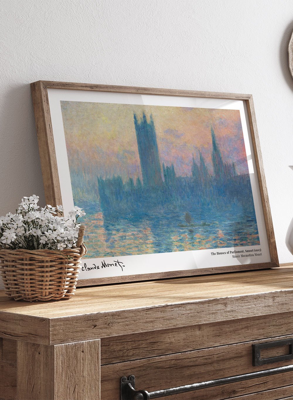 Claude Monet The Houses of Parliament, Sunset Art Print_Sugar & Canvas