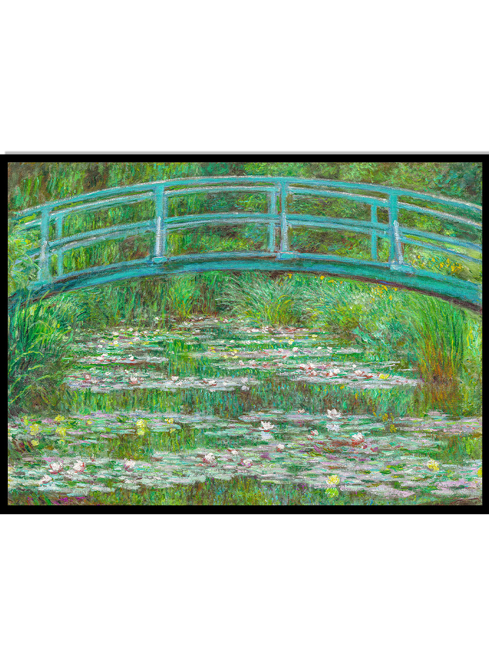 Monet The Japanese Footbridge 1899 Vintage Exhibition Poster Art Print | Claude Monet Print, Monet Poster, Monet Painting, Famous Art