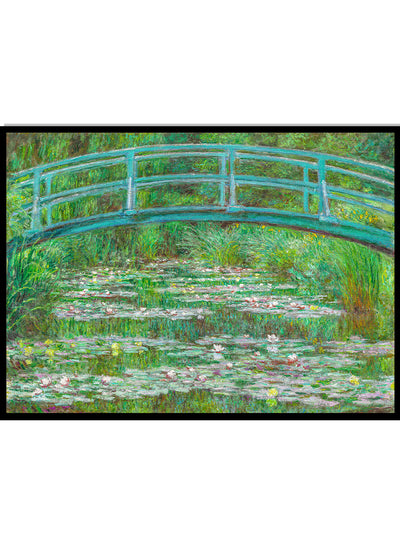 Monet The Japanese Footbridge 1899 Vintage Exhibition Poster Art Print | Claude Monet Print, Monet Poster, Monet Painting, Famous Art