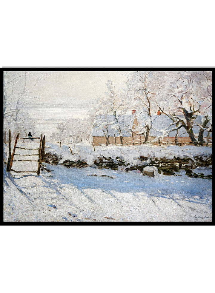 Claude Monet The Magpie Art Print_Sugar & Canvas