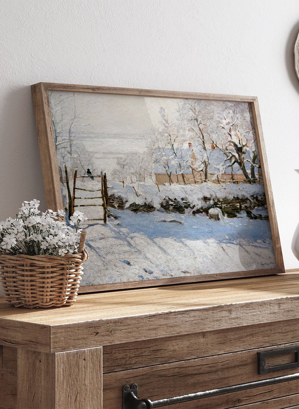 Claude Monet The Magpie Art Print_Sugar & Canvas