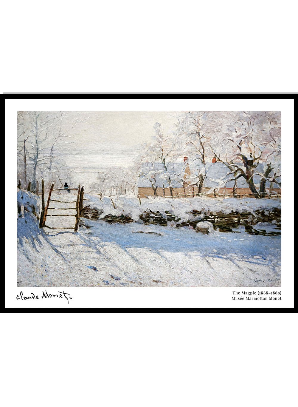 Claude Monet The Magpie Art Print_Sugar & Canvas