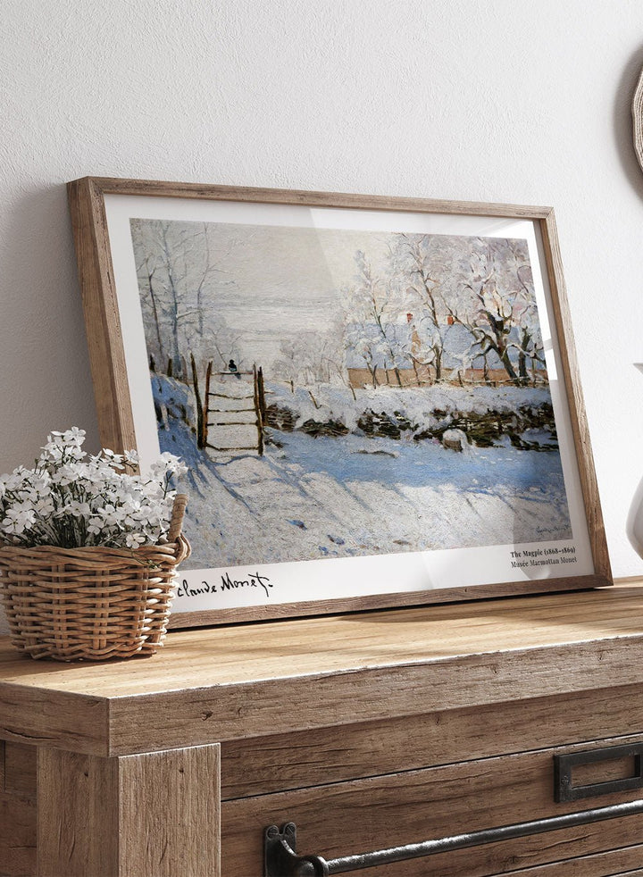Claude Monet The Magpie Art Print_Sugar & Canvas