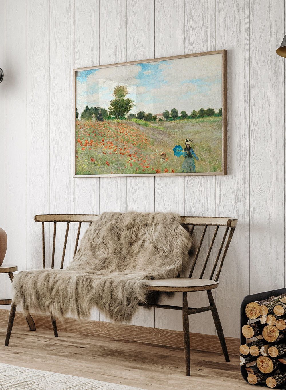 Monet The Poppy Field near Argenteuil Vintage Exhibition Poster Art Print| Claude Monet Print, Monet Poster, Monet Painting, Famous Art