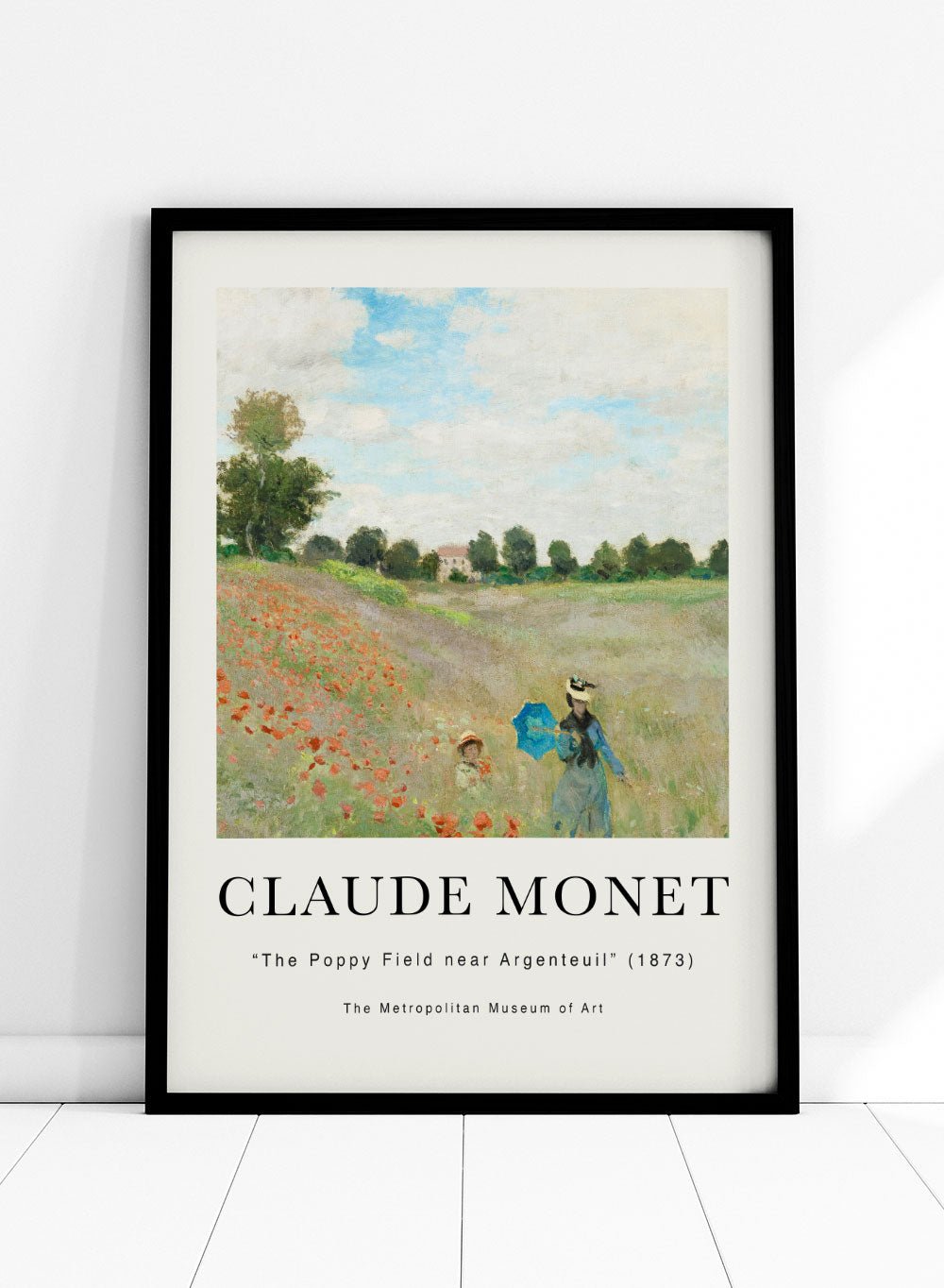 Claude Monet The Poppy Field near Argenteuil Art Print_Sugar & Canvas