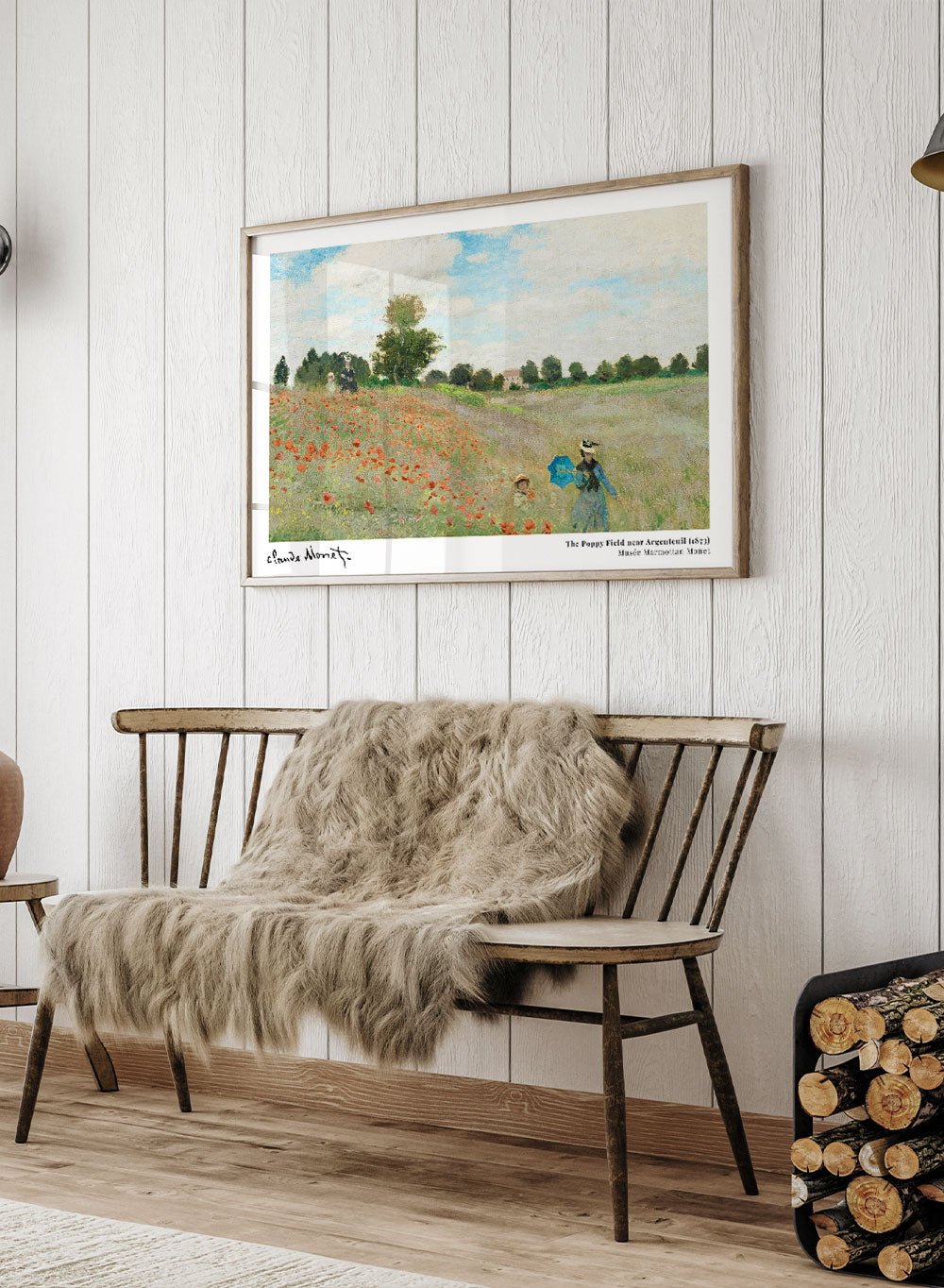 Claude Monet The Poppy Field near Argenteuil 1873 Art Print_Sugar & Canvas