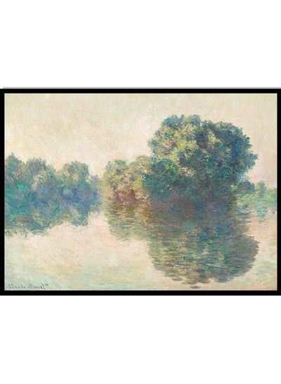 Monet The Seine at Giverny 1897 Vintage Exhibition Poster Art Print | Claude Monet Print, Monet Poster, Monet Painting, Famous Art 