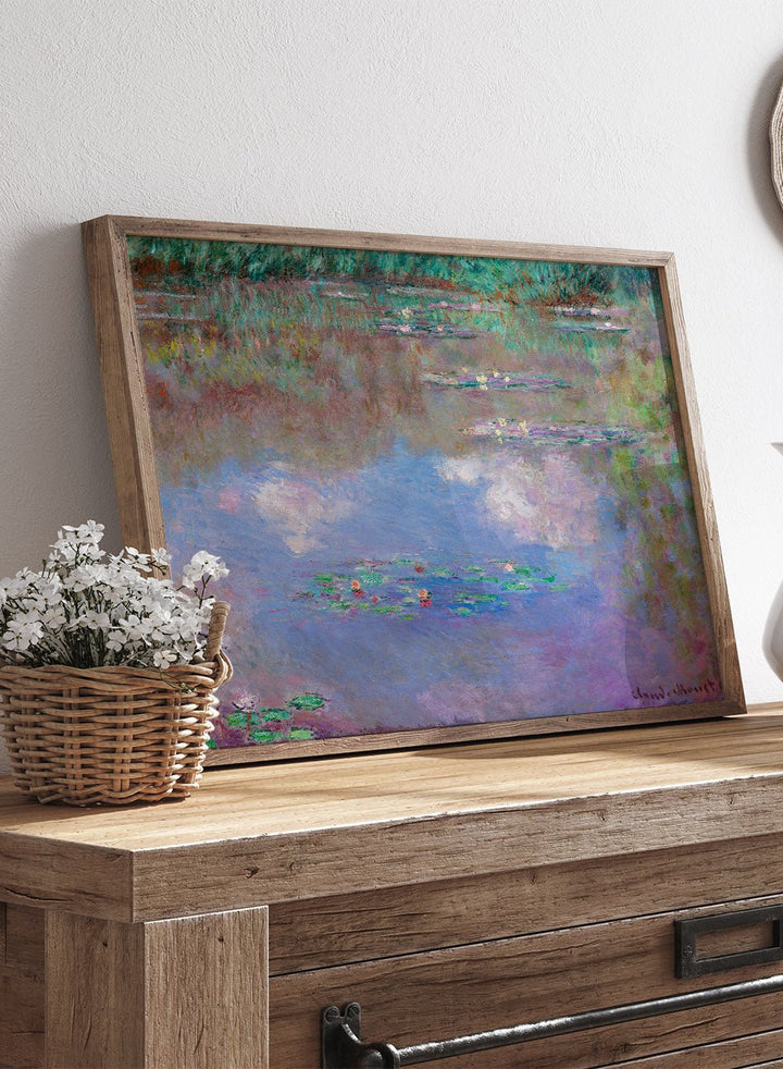Claude Monet The Water Lily Pond (Clouds) Art Print_Sugar & Canvas