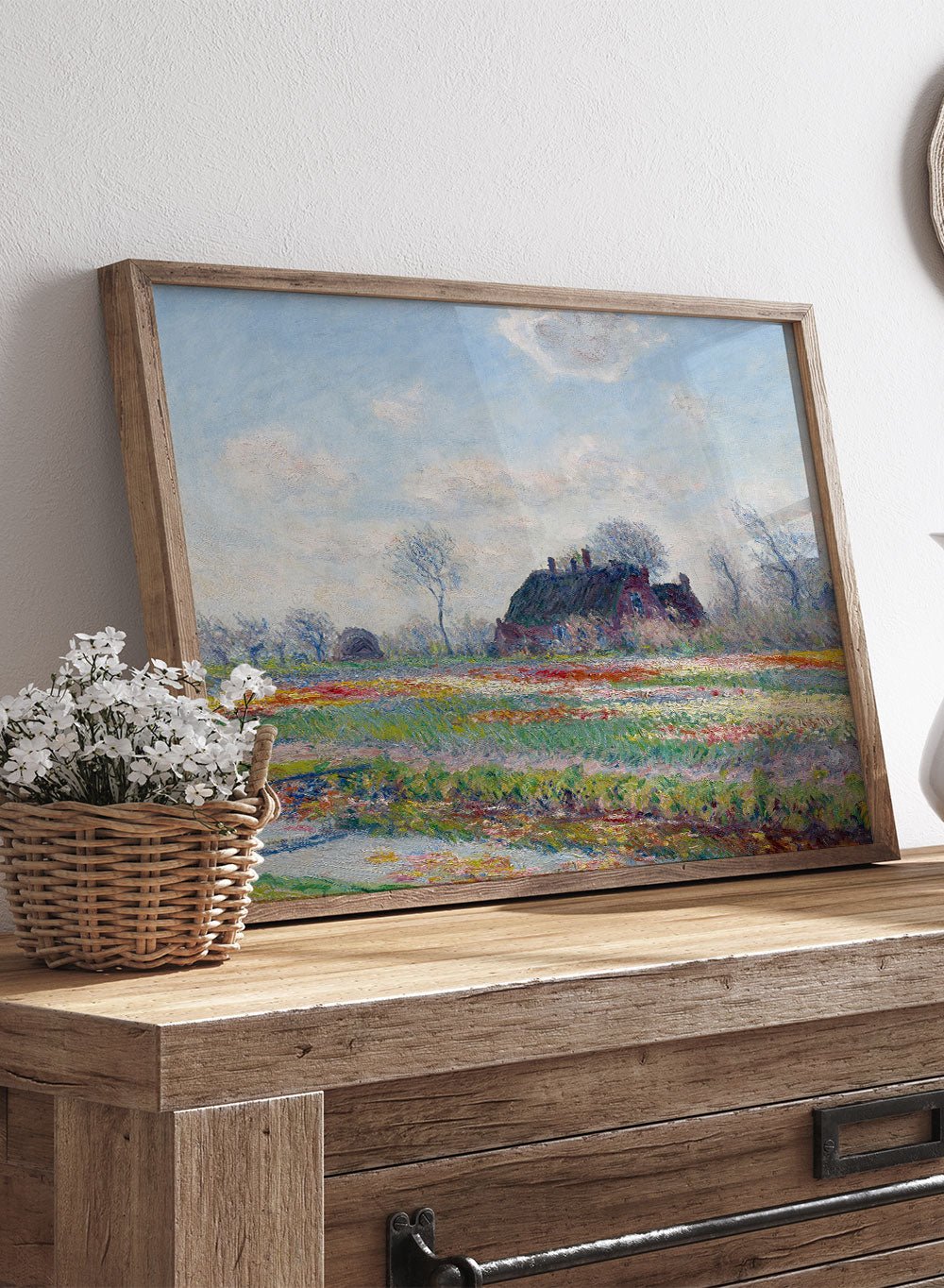 Claude Monet Tulip Fields at Sassenheim Art Print_Sugar & Canvas