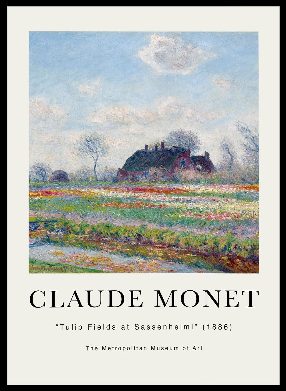 Claude Monet Tulip Fields at Sassenheim Art Print_Sugar & Canvas