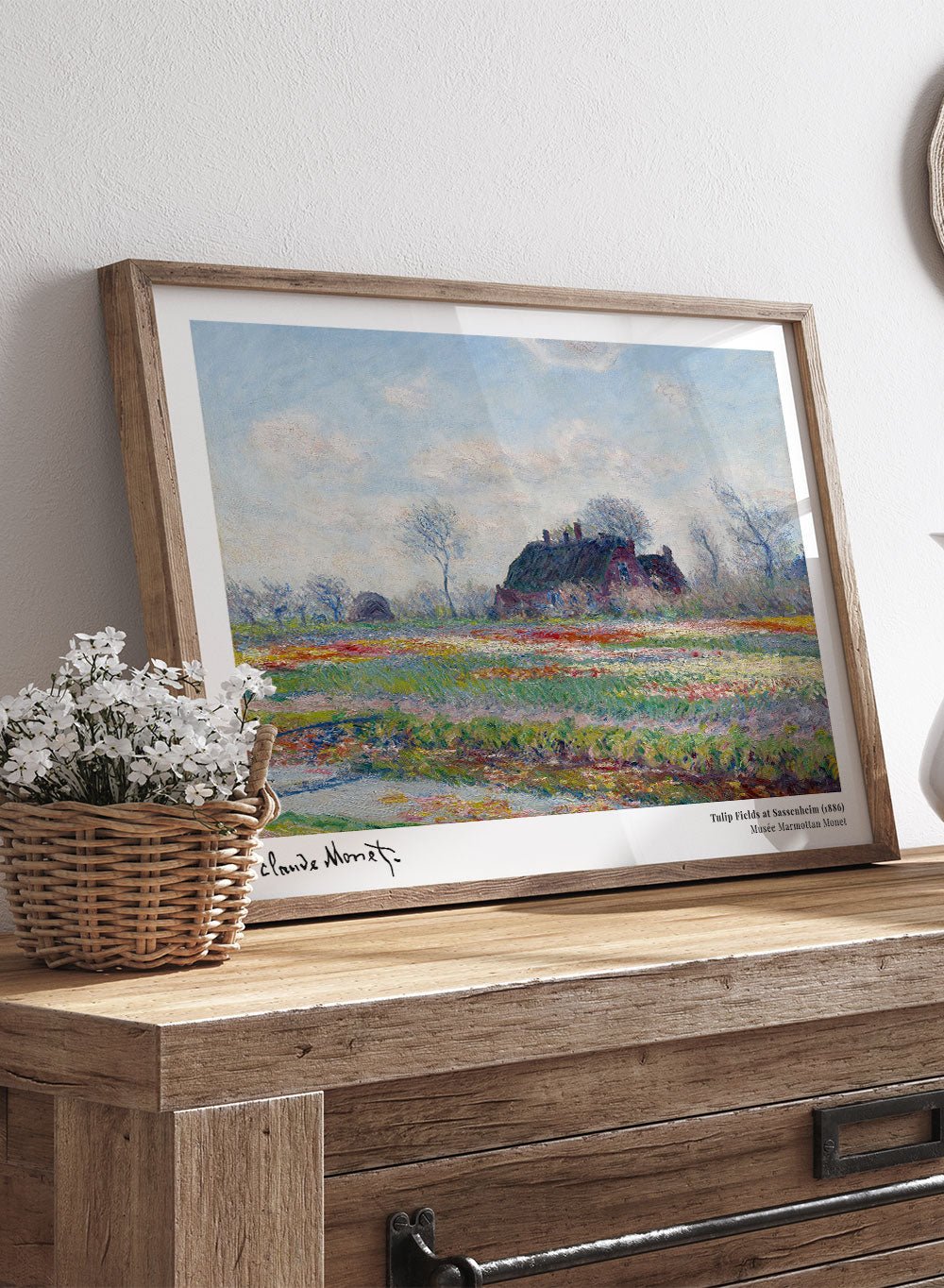 Claude Monet Tulip Fields at Sassenheim Art Print_Sugar & Canvas