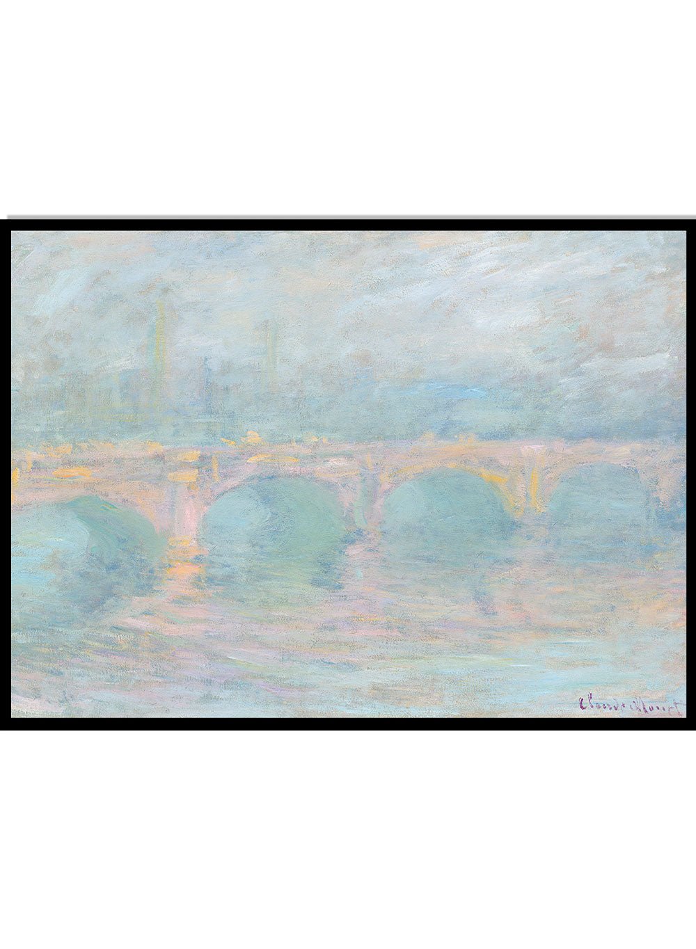 Claude Monet Waterloo Bridge, London, at Sunset Art Print_Sugar & Canvas