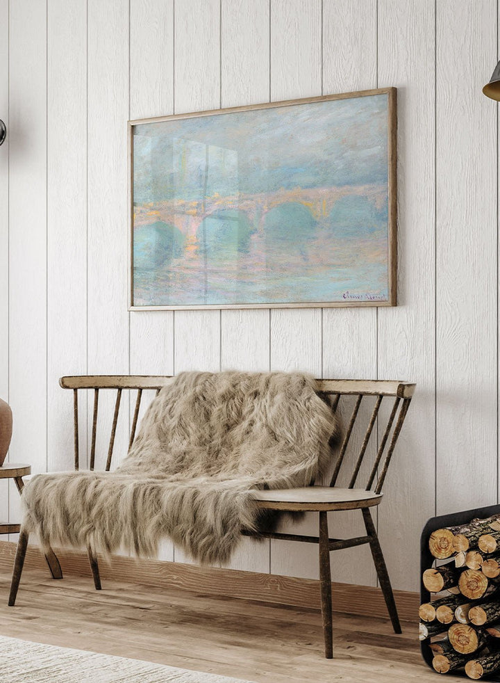 Claude Monet Waterloo Bridge, London, at Sunset Art Print_Sugar & Canvas