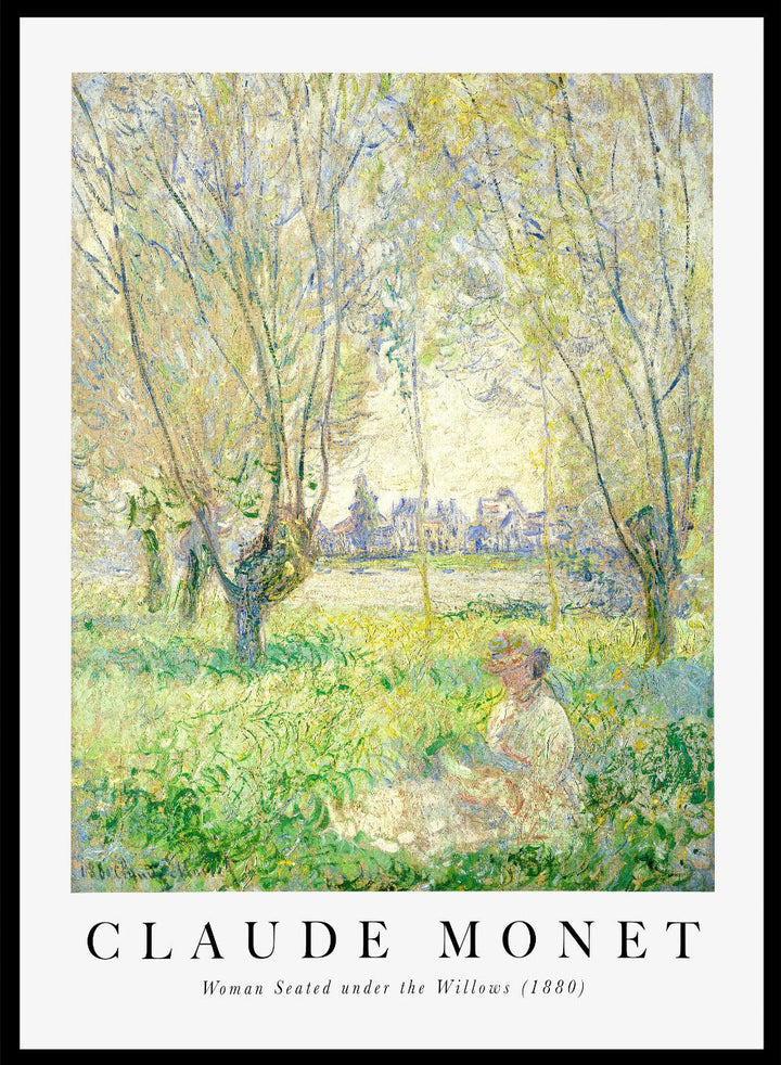 Claude Monet Woman Seated under the Willows Art Print_Sugar & Canvas