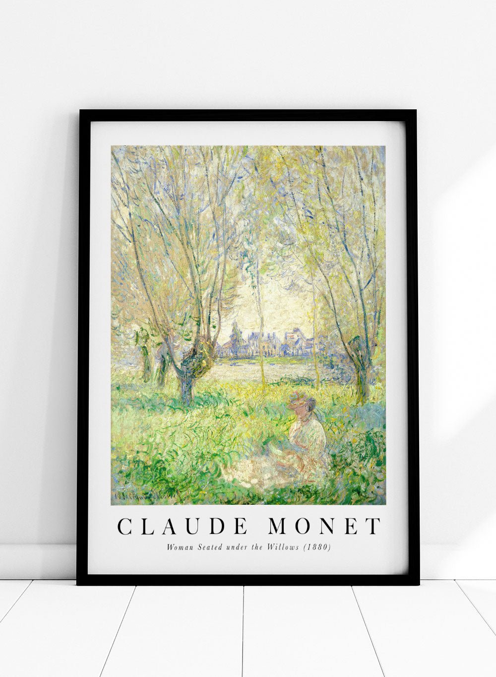 Claude Monet Woman Seated under the Willows Art Print_Sugar & Canvas