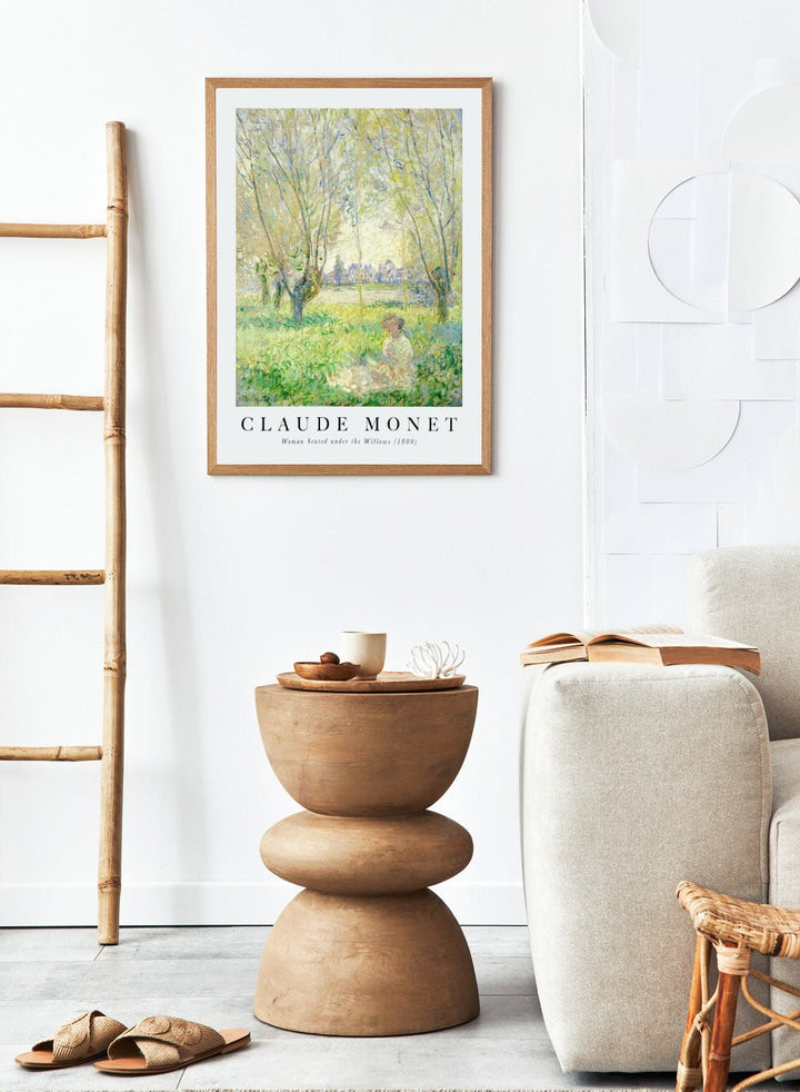 Claude Monet Woman Seated under the Willows Art Print_Sugar & Canvas