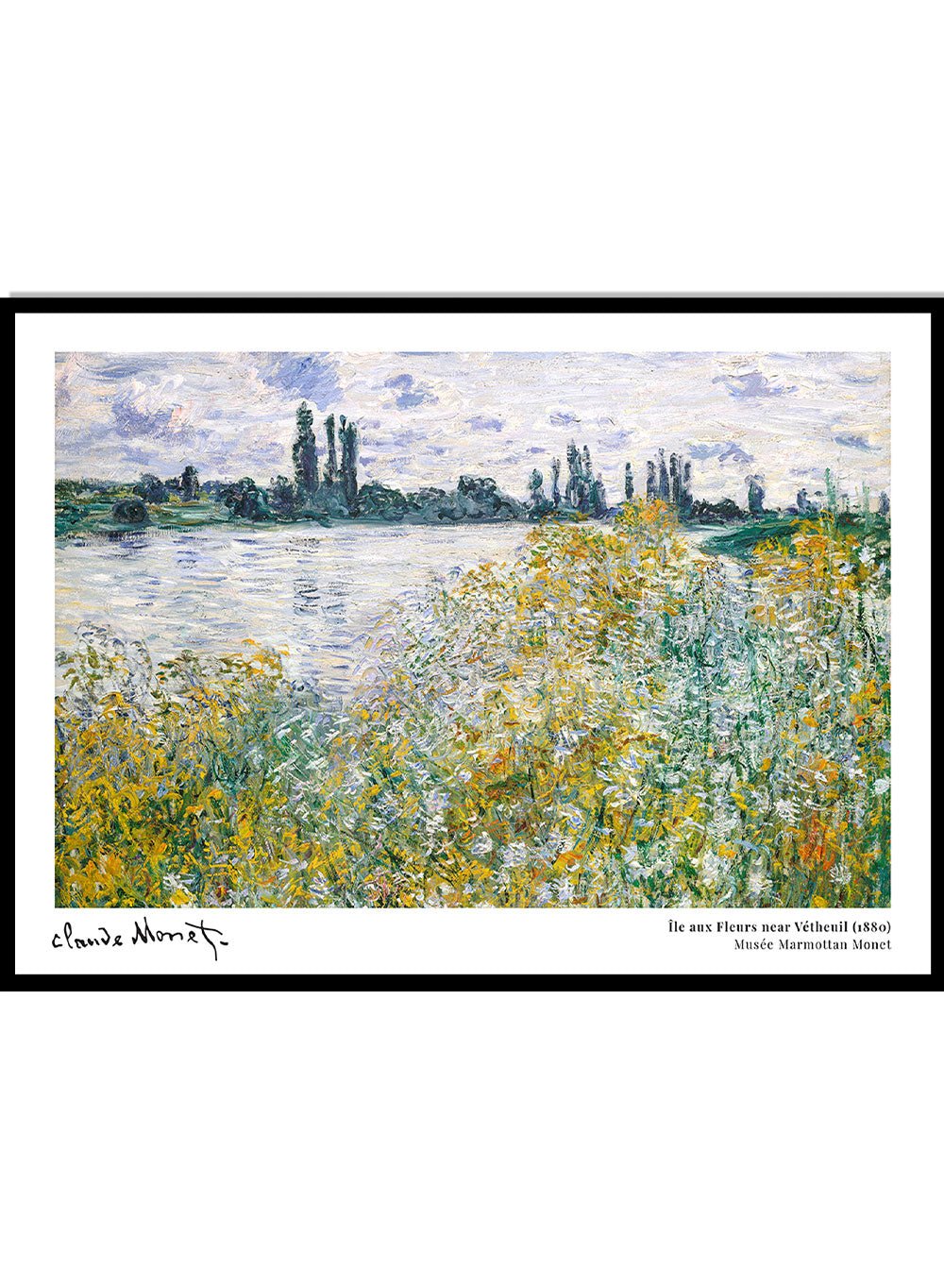 Claude Monet Île aux Fleurs near Vétheuil Art Print_Sugar & Canvas